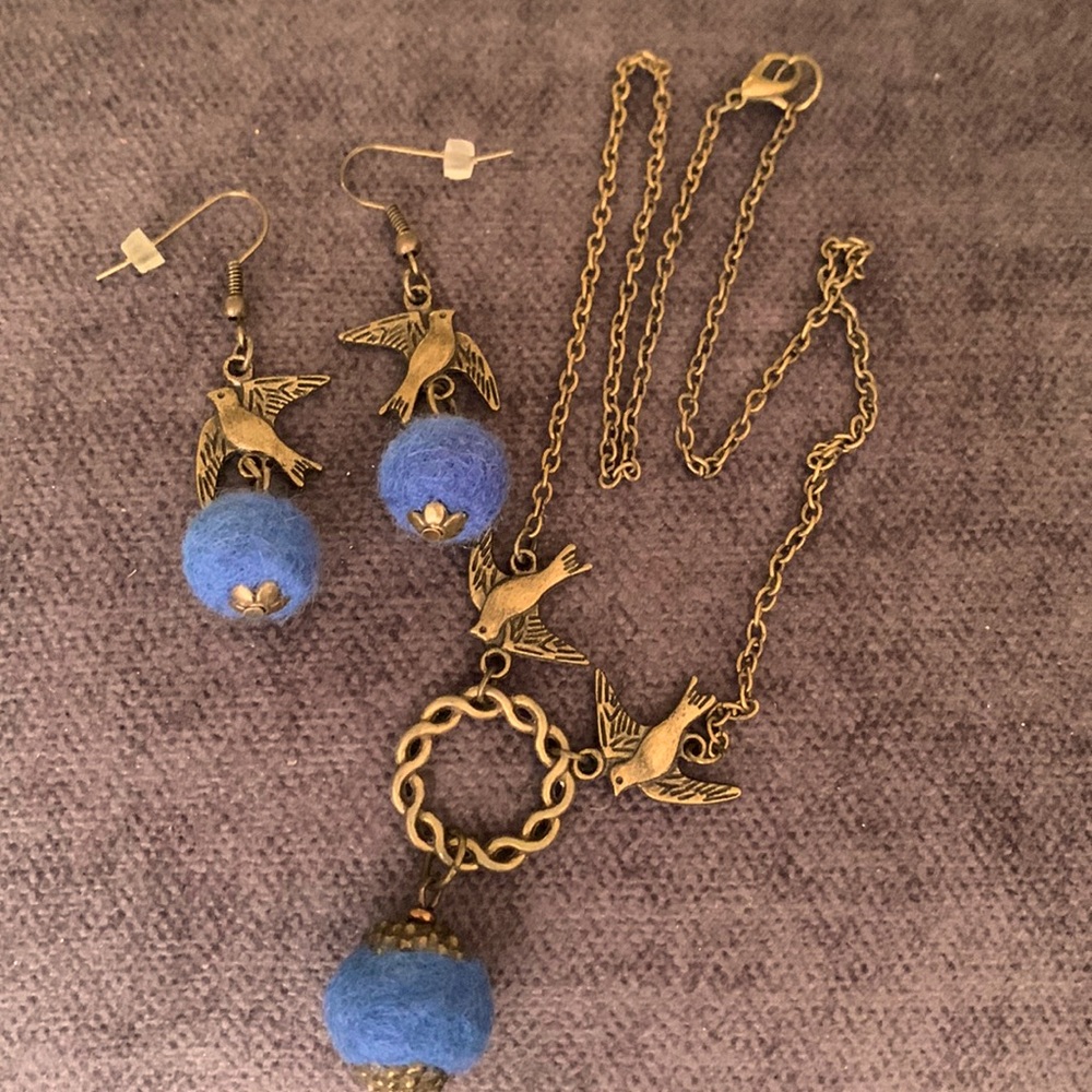 Bird Earring/Necklace Set